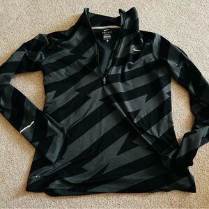 Nike Black and Gray Dri-FIT Jacket